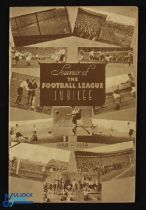 1938/1939 Football League Jubilee match programme Everton v Liverpool at Goodison Park 20 August