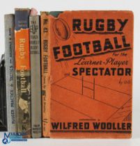 Vintage Rugby Book Quartet (4): Rare mid-1930s, s/b with good cover & Wilf Wooler introduction,