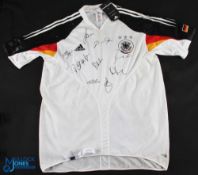 2004 Germany National Team Addidas Multi Signed Football, a replica shirt size XL with original