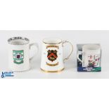 English Rugby Club etc Ceramic Mugs (3): Beautiful commemorative ceramic 5" tall decorative