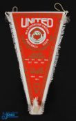 1968 Pennant for Manchester Utd European Champions Cup winners (1st English club to achieve this