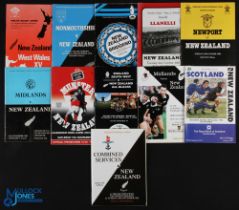 NZ in the UK etc 1978, 1980, 1983, 1989 & 1993 Rugby Programmes (11): 1978 v West Wales,