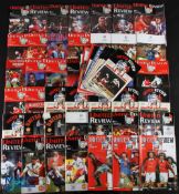 Manchester United Football Home Programme Collection, a mixed lot to cover years of 1996-2000, of
