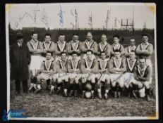 1933-4 First French RL International Side to UK Signed Photograph: 12" x 9" clear crisp large
