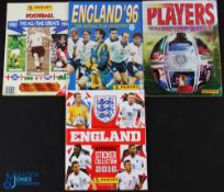 Panini Sticker Albums (4) featuring England '96 The Official Team Collection, Super Players '96,