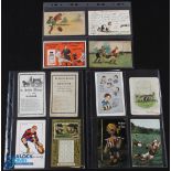 Scarce 20th Century Rugby Postcard Selection (24): Lovely wide selection of colourful, often