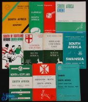 S Africa in the UK 1969-70 Rugby programmes (10): The anti-apartheid hit tour, v Midland Counties (