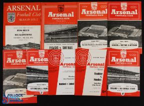 Football match programmes at Highbury to include 1951/52 Finchley v Wealdstone (London Snr.