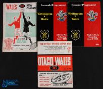 1969 Wales in NZ Rugby Programmes (4): The first Welsh tour Down Under, v Otago, Wellington (2) &