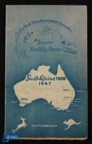 1947 New South Wales v South Africa official programme issue 3 May 1947 at Sydney Cricket Ground;