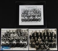 1947 South African touring football team to Australia, b&w photo of the football team, autographed
