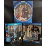 THREE KEN AND BARBIE DOLLS comprising The X Files, James Bond and The Lord Of The Rings, all