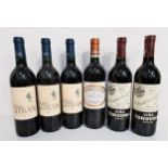 SIX BOTTLES OF RED WINE comprising three bottles of Chateau Citran Haut-Medoc 2005, 75cl and 13%;