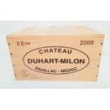 CHATEAU DUHART-MILON PAUILLAC 2008 6 bottles, Grande Cru Classe, Domaines Barons de Rothschild (