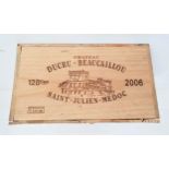 CHATEAU DUCRU-BEAUCAILLOU SAINT-JULIEN 2006 12 bottles, Grande Cru Classe, in original wooden