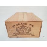 CHATEAU PICHON-LONGUEVILLE PAUILLAC 2006 12 bottles, Cru Classe, in original wooden case, 75cl and