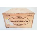 CHATEAU DUHART-MILON PAUILLAC 2005 12 bottles, Grande Cru Classe, Domaines Barons de Rothschild (