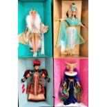 FOUR BARBIE DOLLS FROM THE CREAT ERAS COLLECTION comprising 1920s flapper, Egyptian Queen,