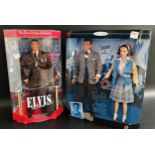 THE ELVIS PRESLEY COLLECTION DOLL Elvis the army years, boxed, together with Barbie Loves Frankie