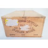 GRAND VIN DE LEOVILLE DU MARQUIS DE LAS CASES SAINT-JULIEN-MEDOC 2011 12 bottles, in original wooden