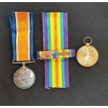 WWI MEDAL PAIR named to E.A.McFarlane V.A.D., the British War and Victory Medal with two oak leaves