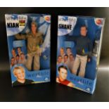 TWO WESTLIFE DOLLS including Shane and Kian, both boxed (2)