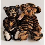 TWO CHARLIE BEARS comprising Shardul, CB125150 with label and Magic, CB131315 with label, both