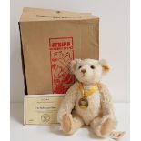 STEIFF THE MILLENNIUM BEAR wearing medallion, number 09742, made exclusively for Danbury Mint,