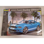 REVELL 2010 FORD SHELBY GT500 MODEL in plastic with detailed engine and interior, new and unused