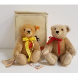 STEIFF 1993 I.L.T.B.C CLASSIC TEDDY BEAR in blond mohair, with yellow neck ribbon, limited edition