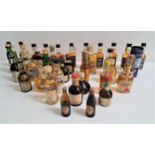 SELECTION OF MINIATURES including Edradour 12 year old, Kinahan's Whisky, Scotch Highland Malt