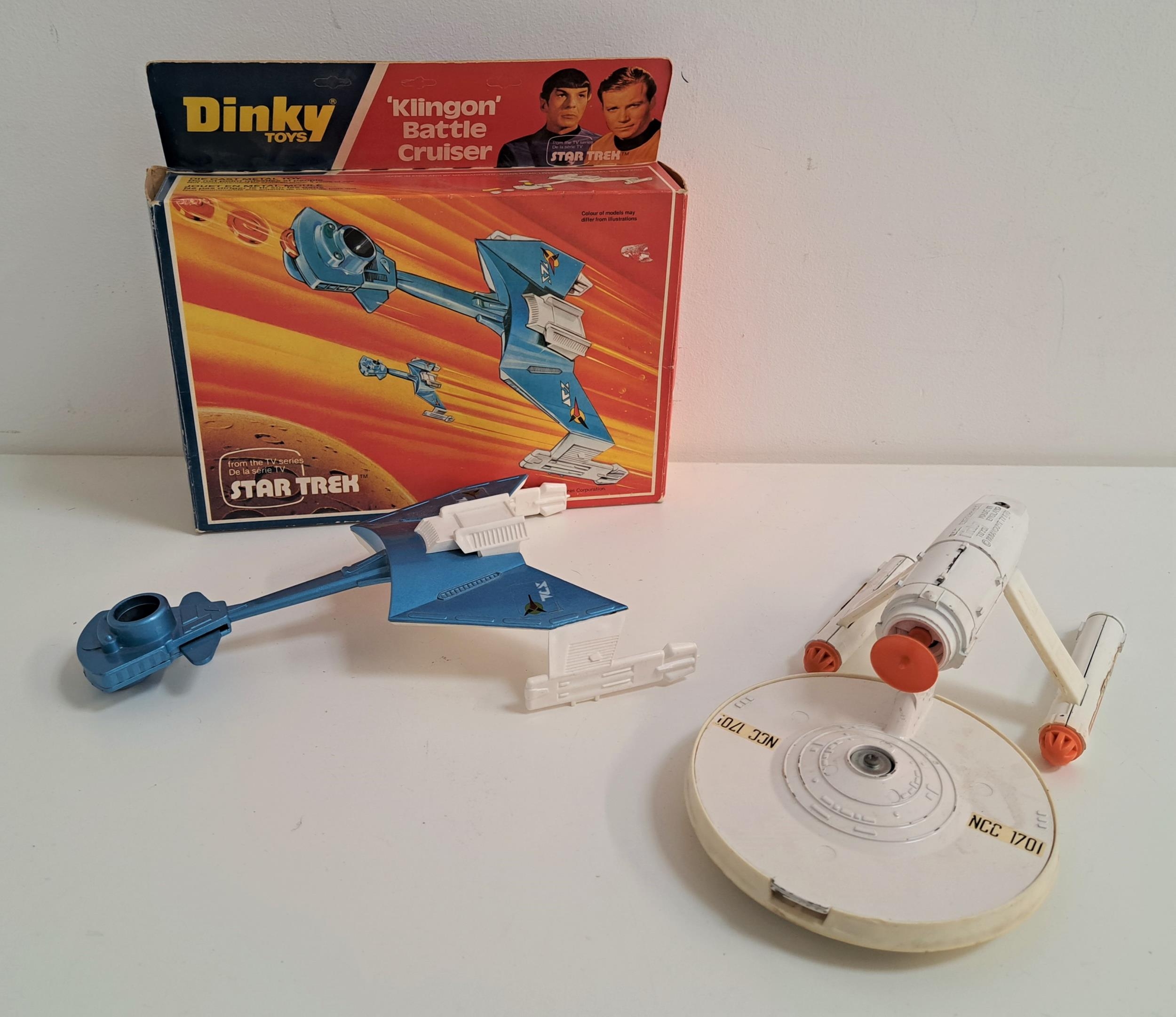 DINKY DIE CAST KLINGON BATTLE CRUISER from the television show Star Trek, in original box,