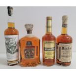 FOUR BOTTLES OF AMERICAN AND CANADIAN WHISKY/EY comprising one bottle of Redwood Empire Emerald