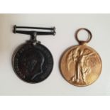 TWO WWI MEDALS awarded to S-20079 Private F. Steele Royal Highlanders, comprising 1914-1918 medal