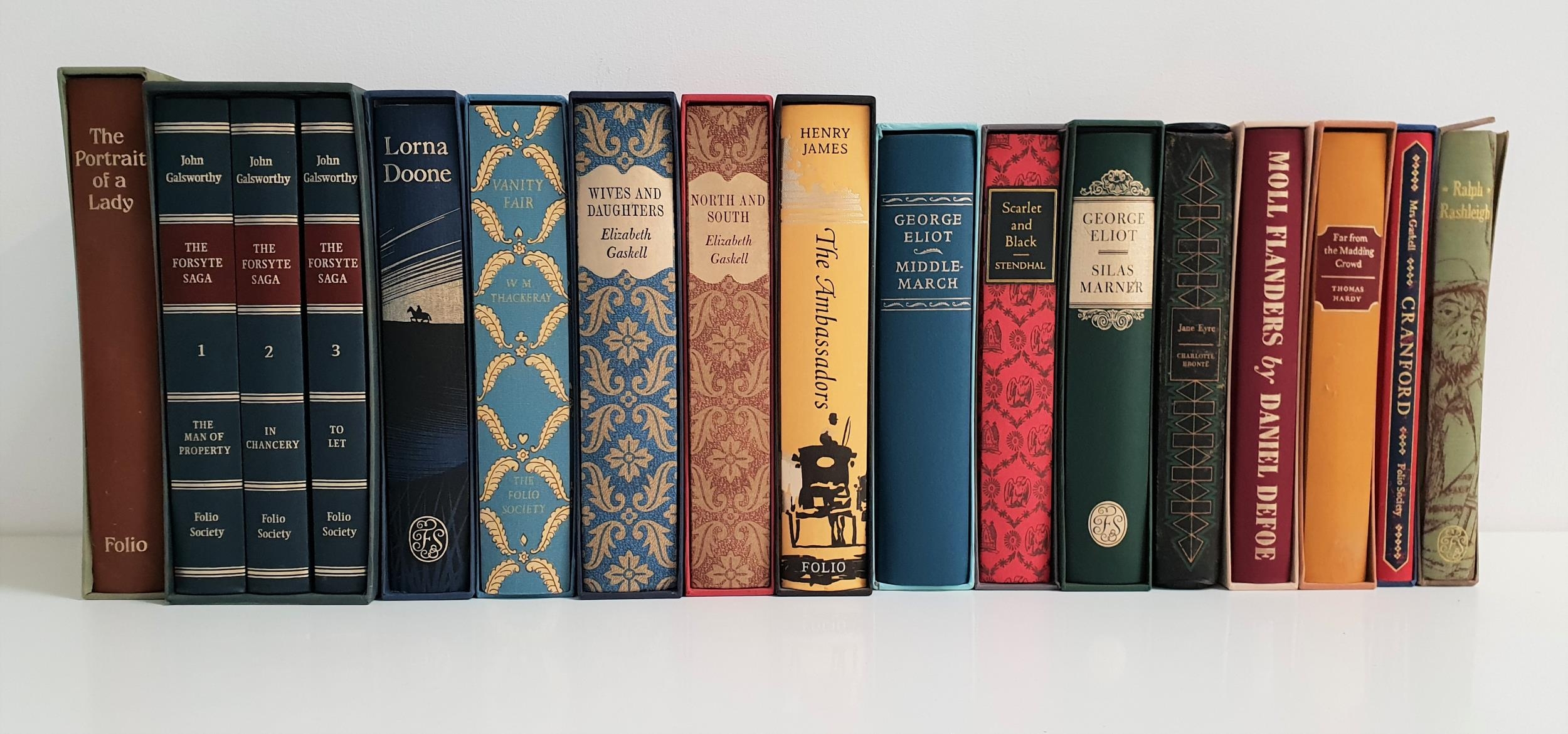 FOLIO SOCIETY CLASSIC NOVELS comprising Moll Flanders by Daniel Defoe, The Ambassadors and The