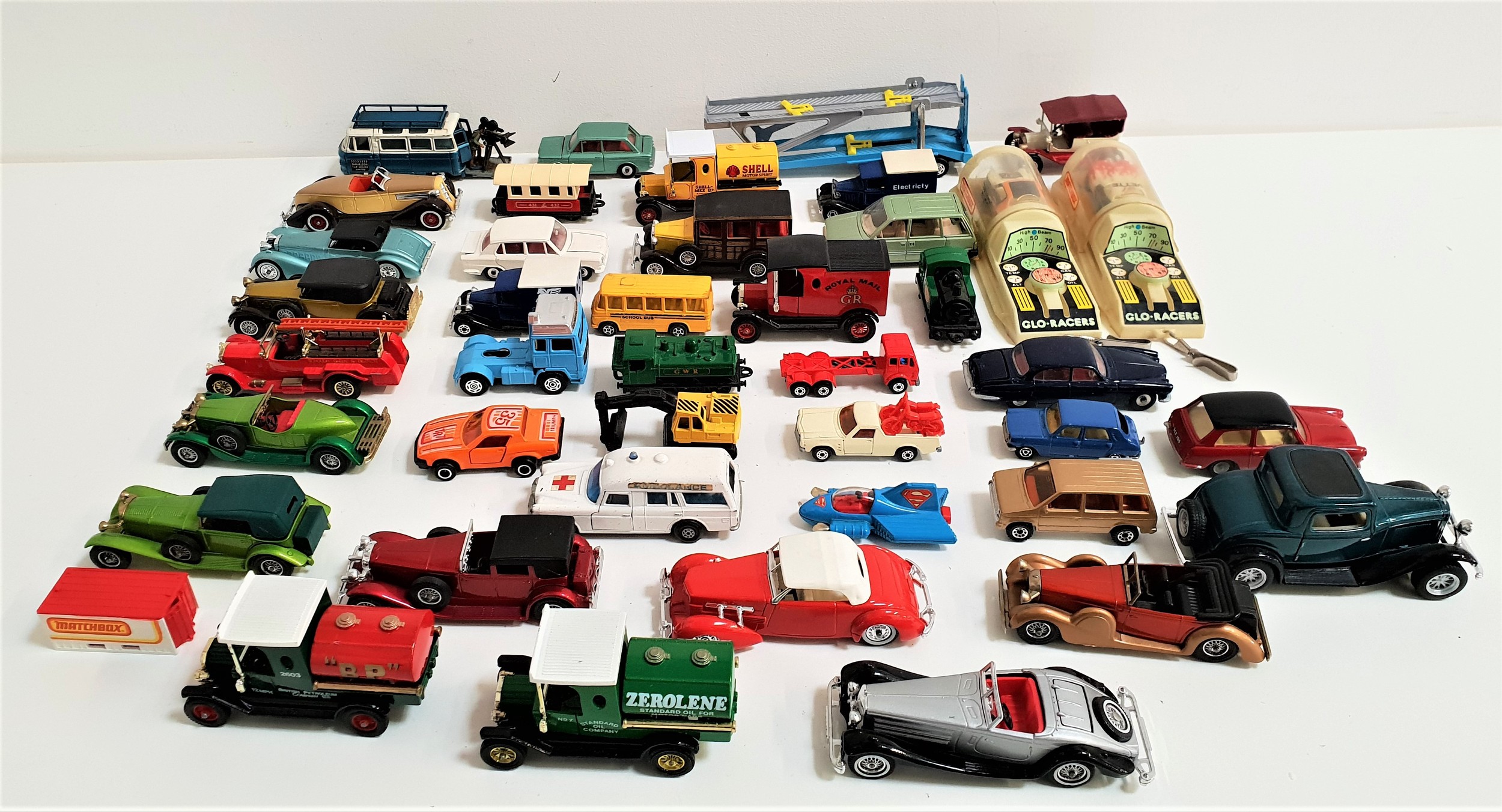 SELECTION OF DIE CAST VEHICLES with examples from Corgi, Matchbox, Majorette, Spot-On by Triang