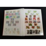 STAMP STOCK BOOK with mint range of commemorative stamps from 1974 to 2004 sets and miniature
