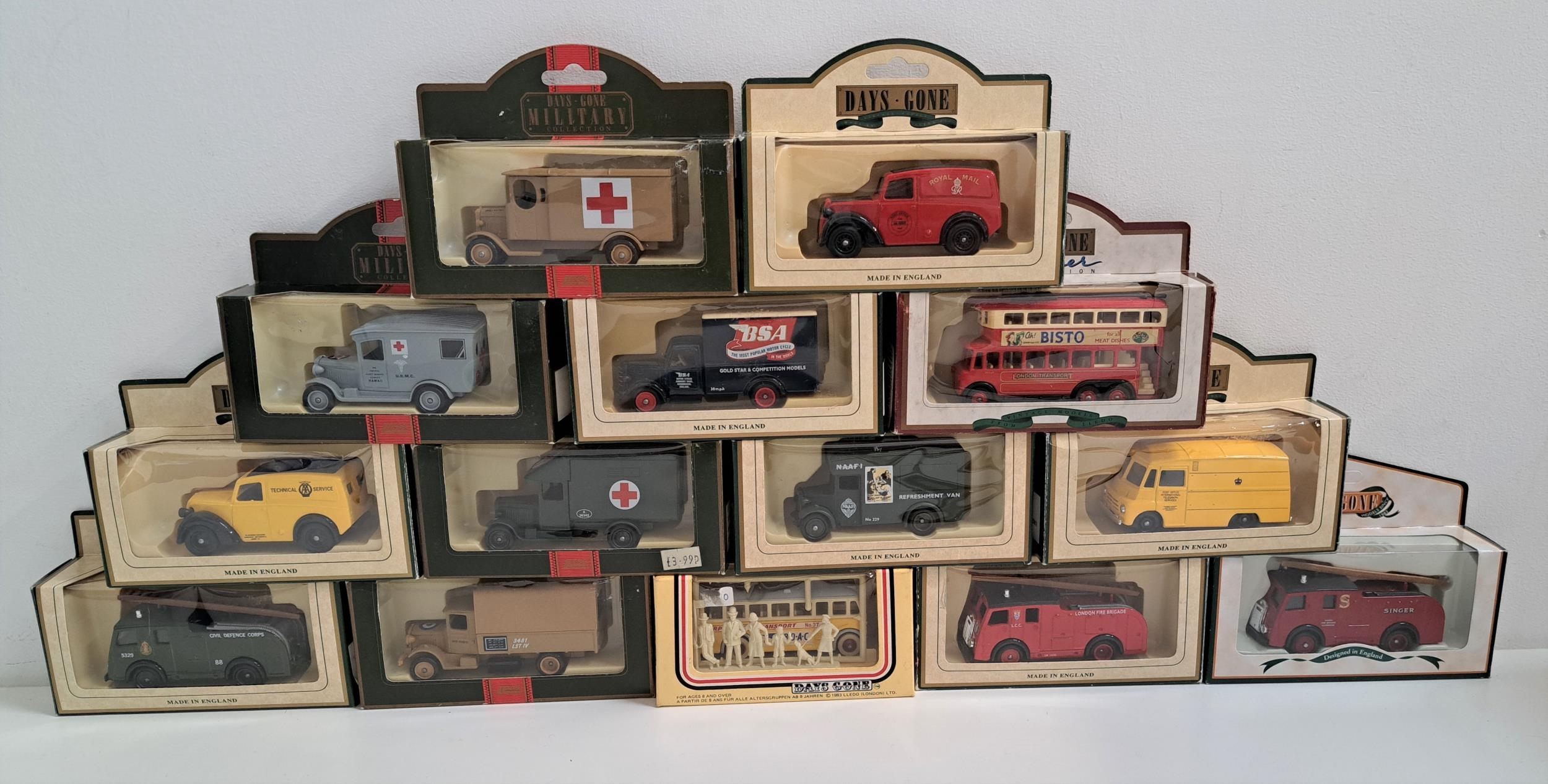 FIVE LLEDO DIE CAST MILITARY VEHICLES together with twenty one other die cast Lledo vehicles, all - Image 2 of 2