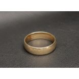 NINE CARAT GOLD BAND approximately 5.4 grams, ring size U-V