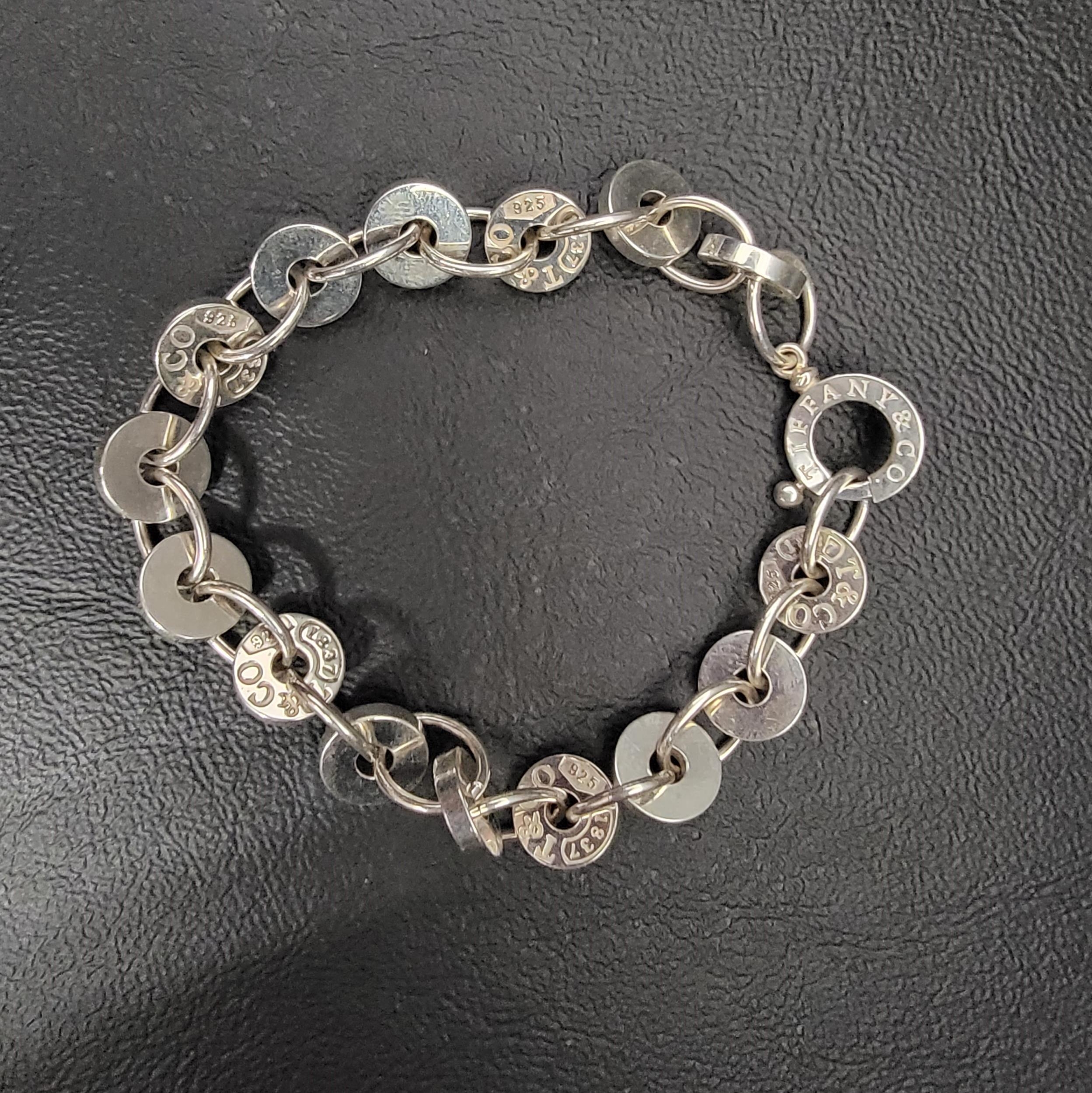 TIFFANY & CO. 1837 COLLECTION SILVER CIRCLE BRACELET