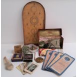 GOOD SELECTION OF COLLECTABLES including various trinket boxes, one a souvenir for the coronation of