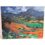 CLIVE VINCENT JACHNIK Hills beyond, acrylic on canvas, 66cm x 86.5cm