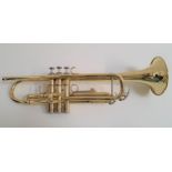 ROSETTI SERIES 5 TRUMPET in brass with two mouth pieces, marked 89TPTL, in a fitted case