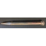 SAMPSON MORDAN SILVER 'CENTENARY' PROPELLING PENCIL London hallmarks for 1915