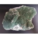 PRASIOLITE (GREEN QUARTZ) MINERAL SPECIMEN from Uruguay, approximately 850 grams and approximate max