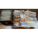 LARGE SELECTION OF POSTCARDS with views of Scotland, England and around the world (approximately