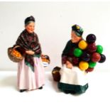 TWO ROYAL DOULTON FIGURINES comprising The Orange Lady, HN1759, 21.5cm high; and The Old Balloon