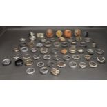 SELECTION OF SILVER AND OTHER RINGS including gemstone set rings, bands, spinner rings, statement