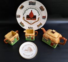 SELECTION OF GOSS WARE comprising a Goss Collectors' Club dish founded 1970, Goss Collectors