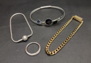 SELECTION OF FASHION JEWELLERY comprising a Skagen bracelet, a Hugo Boss chain bracelet, a Pandora